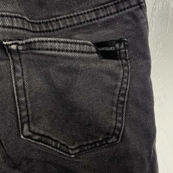 Quiksilver Slim Straight Fit Denim Jeans Dark Gray Size Boys Medium - Picture 3 of 7